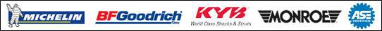 We carry brands such as Michelin, BFGoodrich, KYB, and Monroe. ASE Certified.