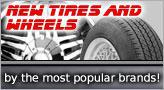 New tires and wheels by the most popular brands!
