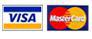 We accept Visa and MasterCard.
