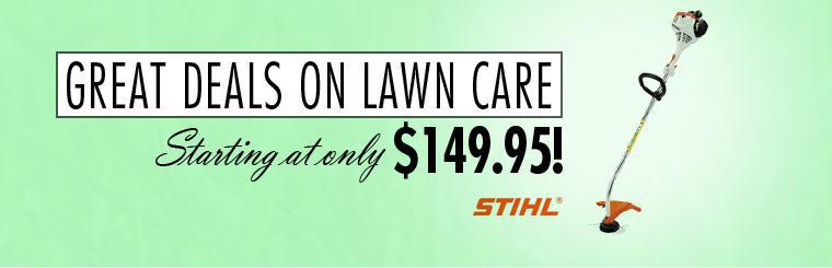 Get great deals on STIHL lawn care products.