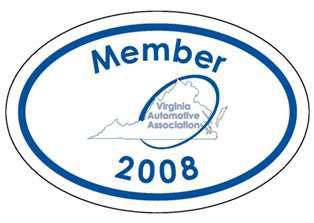 2008 Virginia Automotive Association Decal