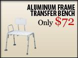Aluminum Frame Transfer Bench: Only $72.00