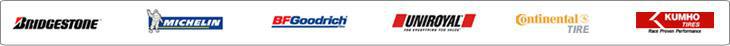 We offer great products from Bridgestone, Michelin, BFGoodrich, Uniroyal, Continental, and Kumho.