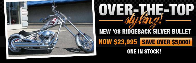 The new 2008 Ridgeback Silver Bullet is now $23,995. Click here to check it out.
