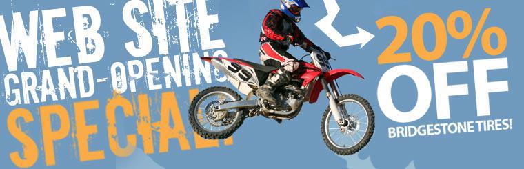 Click here to take 20% off Bridgestone tires during our Web site grand-opening special.