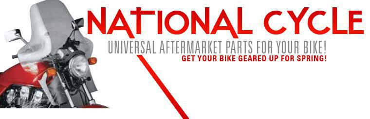 National Cycle: Click here to browse universal aftermarket parts for your bike.