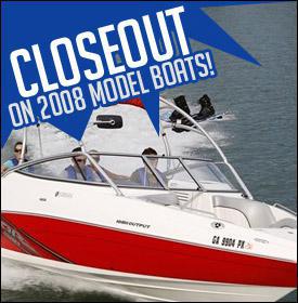 Closeout on 2008 Model Boats
