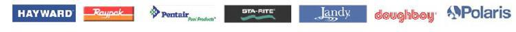 We carry products from Hayward, Raypak, Pentair, Sta-Rite, Jandy, Doughboy, and Polaris.