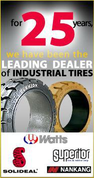 For 25 years, we have been the LEADING DEALER of INDUSTRIAL TIRES!