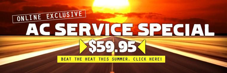 Beat the heat this summer! Click here to get an air conditioning service for only $59.95.
