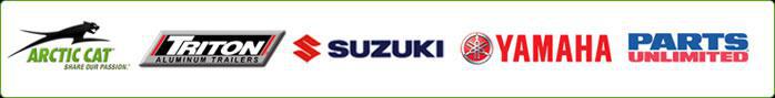 We carry products from Arctic Cat, Triton Boats, Suzuki, Yamaha, and Parts Unlimited.