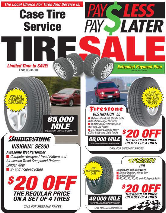 Case Tire Service Tire Sale