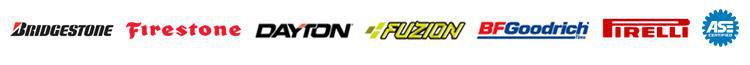 We carry products by Bridgestone, Firestone, Dayton, Fuzion, BFGoodrich and Pirelli. We're certified by the National Institute for Automotive Service Excellence.