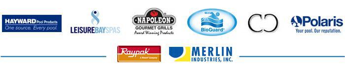 We carry products from Hayward, Leisure Bay Spas, Napoleon Grills, BioGuard, Casual Creation, Polaris, Raypak, and Merlin.