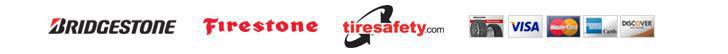 Bridgestone-Firestone, Visa, MasterCard, American Express, Discover