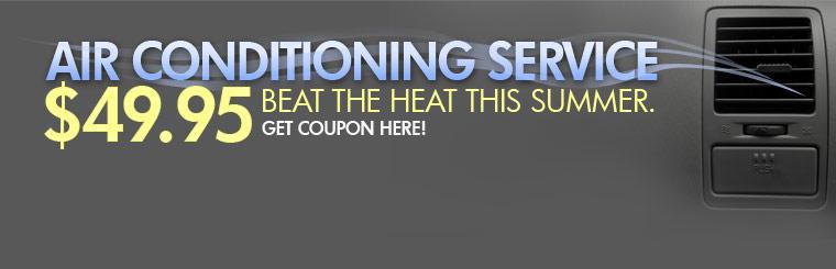 Air Conditioning Service: $49.95. Click here for coupon.