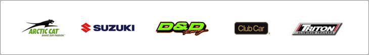 We proudly offer products from Arctic Cat, Suzuki, D&D Racing, Club Car, and Triton Trailers.