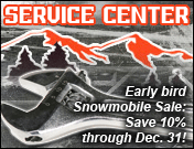 Service Center: Early Bird Snowmobile Sale: Save 10% through Oct. 31!