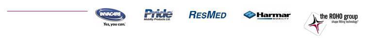 We offer quality products by Invacare, Pride, ResMed, Harmar Mobility, and ROHO.