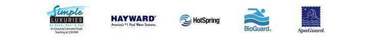 Brands we carry include Simple Luxuries, Hayward, HotSpring, BioGuard, and SpaGuard.