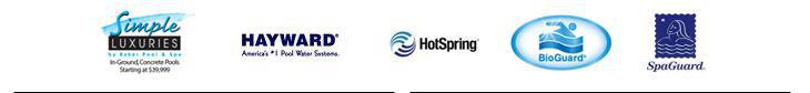 Brands we carry include Simple Luxuries, Hayward, HotSpring, BioGuard, and SpaGuard.
