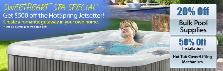 Get great prices on great spas during our floor model sale!