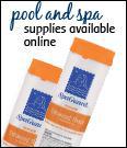 Pool and spa supplies available online.