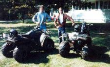 Mike Kosciusko on the left and me on the right following a rather muddy quality control outing.
