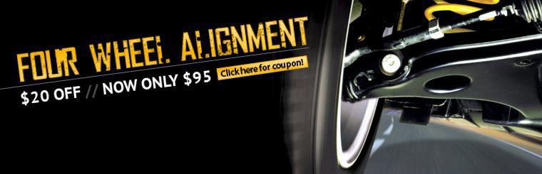 Click here to get a four-wheel alignment for only $95.