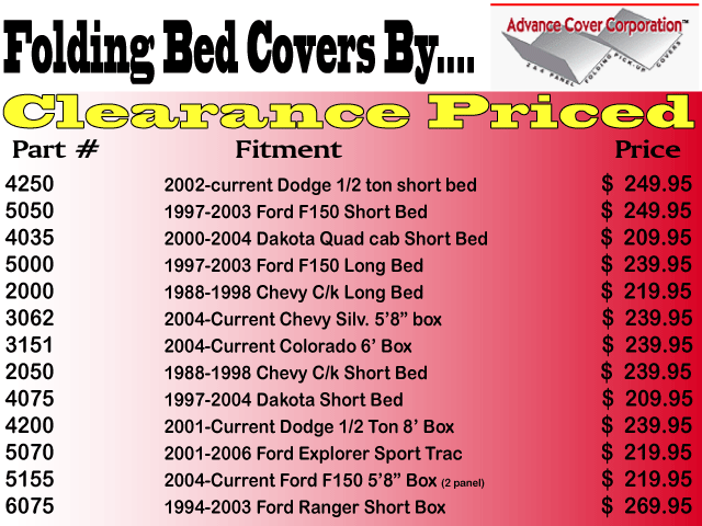 Folding Bed Covers by Advance Cover Folding Bed Covers by Advance Cover