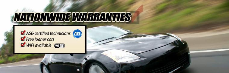 At M&W Tire, we have nationwide warranties, ASE-certified technicians, free loaner cars, and WiFi available.