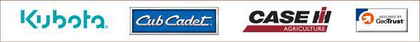 We carry Kubota, Cub Cadet, and Case IH products.