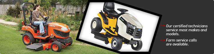 Our certified technicians service most makes and models. Farm service calls are available.