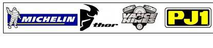 We carry Michelin, Thor, Vance & Hines, and PJ1 products.