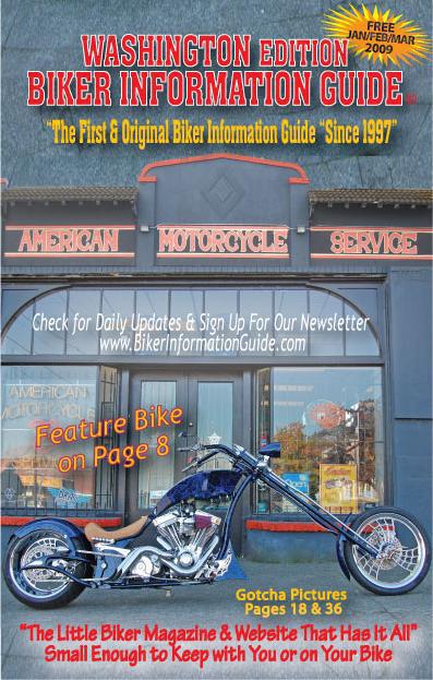The Jan - Mar 2009 issue of Washington Biker Information Guide