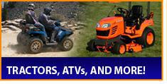 Tractors, ATVs, and more!