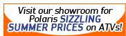 Visit our showroom for Polaris specials on ATVs!
