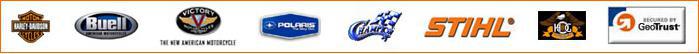 We carry brands like Harley-Davidson, Buell, Victory, Polaris, Champion, Stihl, and Club Runner.