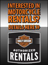 Interested in motorcycle rentals? Click for details.