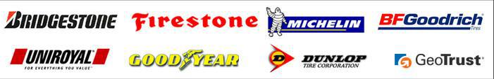 We carry Bridgestone, Firestone, Michelin, BFGoodrich, Uniroyal, Goodyear, and Dunlop.