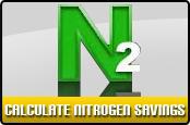 Calculate nitrogen savings.