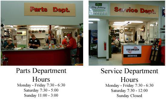 Parts and Service Departments