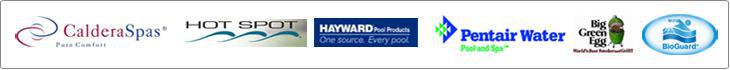 We proudly carry products from Caldera, Hot Springs, Limelight, Hot Spot, Solana, Tiger River Spas, Big Green Egg, BioGuard, Hayward, and Pentair.