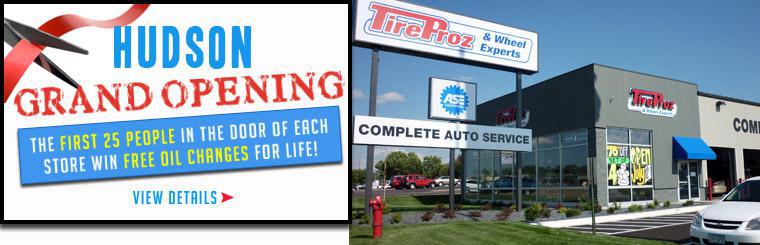 The first 25 people in the door of EACH store win FREE oil changes for life! Click here for details.