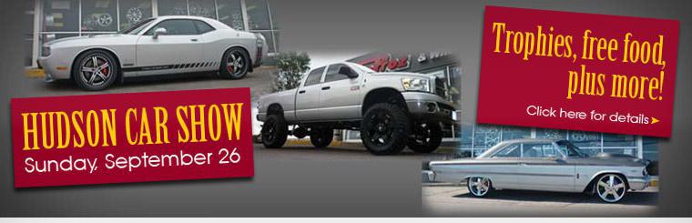 Click here for details about the Hudson Car Show.