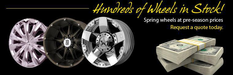 Get spring wheels at pre-season prices. Click here to request a quote.