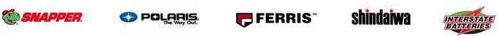 We carry products from Snapper, Polaris, Ferris, Shindaiwa, and Interstate Batteries.