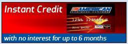 Instant credit with no interest for up to 6 months.
