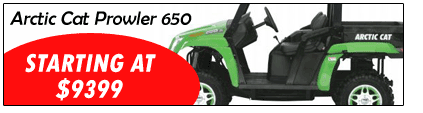 Arctic Cat Prowler 650 starting at $9399.