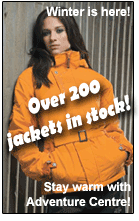 Winter is here! Over 200 jackets in stock. Stay warm with Adventure Centre.